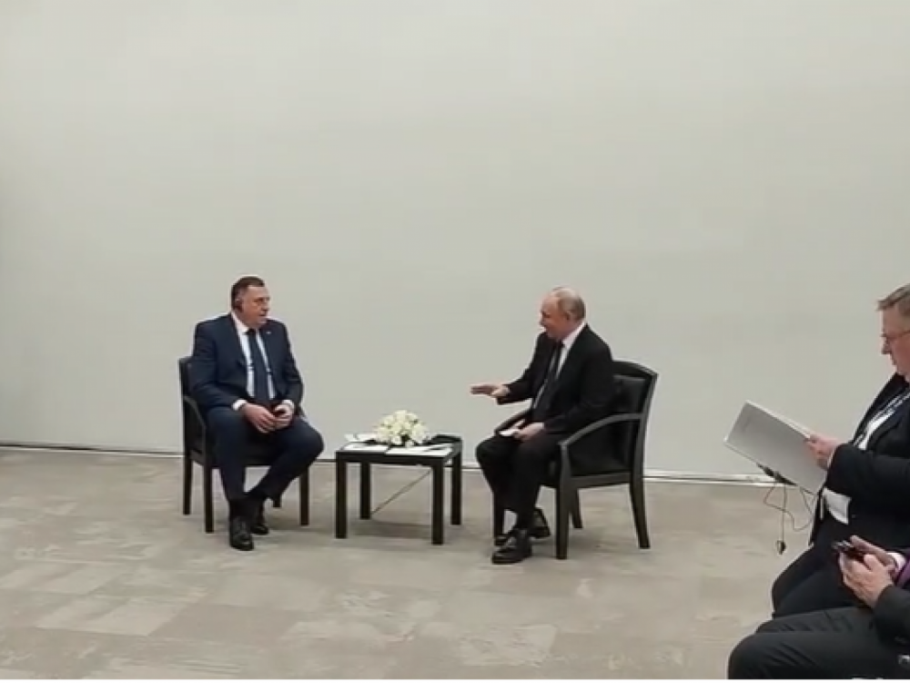 Dodik s Putinom: RS sprečava BiH da se pridruži sankcijama Rusiji