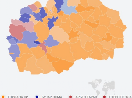 Силјановска победи во 60 општини, Пендаровски во три, а Османи во 15
