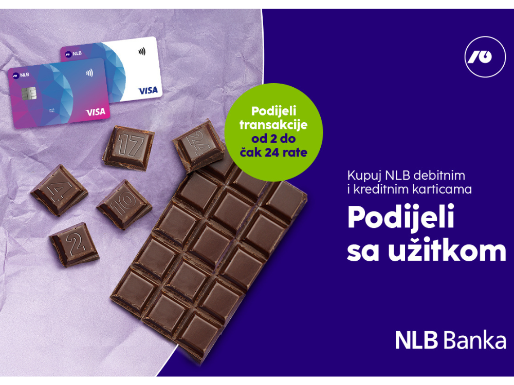 NLB bankarstvo još jednostavnije - podijelite transakcije do čak 24 rate putem NLB mKlik aplikacije